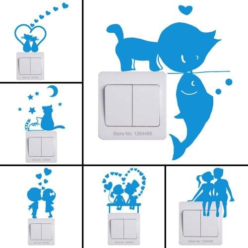 Switch Decoration Luminous Stickers Wedding Room Hotel Restaurant Shop Decor Glow in the Dark Sticker Home Bedroom DIY Decal