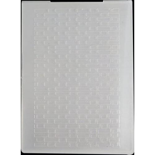 AZSG 3D city wall Embossing plates Design DIY Paper Cutting Dies Scrapbooking Plastic Embossing Folder