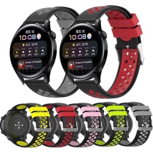 For Watch 3 Pro Watch Band 22mm Double Color Strap Replacements Bracelet GT 2 GT2 46mm/Honor Magic 1 2 46mm Watch Mens Strap