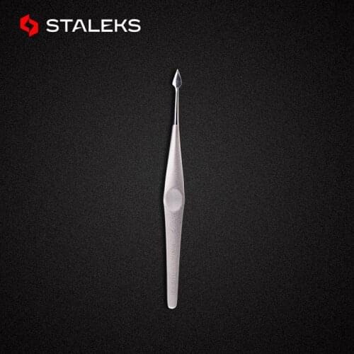 STALEKS Stainless Steel Nail Care Steel Push Manicure And Peeling Cuticle Pusher Matte Non-slip Nail Tool PBC-10-1