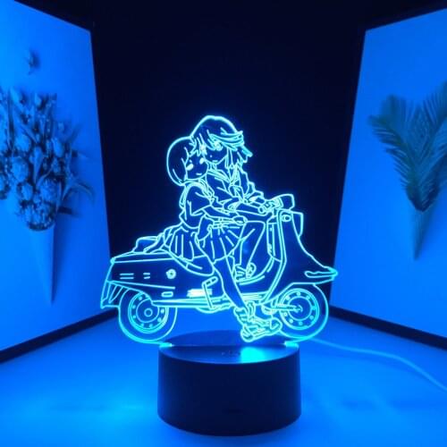 Kill La Kill Matoi Ryuuko LED Night Light for Bedroom Decor Gift Nightlight Manga Kill La Kill Room Table Lamp Anime 3D Lamp