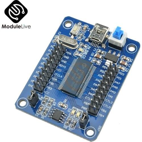 1Pcs EZ-USB FX2LP CY7C68013A USB Core Board Development Board USB Logic Analyzer With I2C Serial SPI Interface