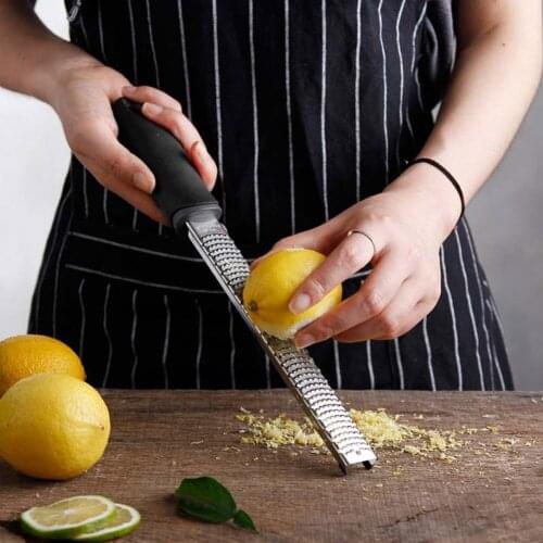 12 Inch Rectangle Stainless Steel Cheese Grater Tools Chocolate Lemon Zester Fruit Peeler Kitchen Gadgets C66