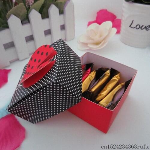 200Pcs Wedding Candy Box Ladybug Gift Box 3-D Wing Favors Boxes Baby Shower Favor Wedding Party Decoration