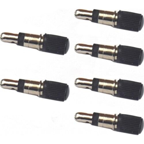 4/6PCs Alligator Flash Valve DV Bicycle Valve Core With Dust Cap Dunlop Bicycle Hand Pumps Cycling Accessories