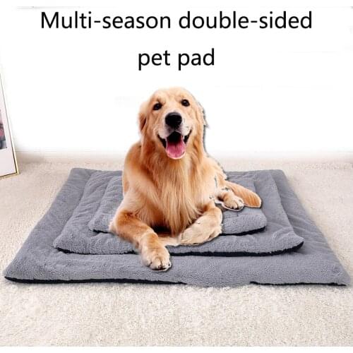 90*75 Winter Thick Warm Blanket Pet Dog Bed Mats Soft Fleece Beds Lounger For Small Puppy Big Dogs Pets Sleeping Cushion House