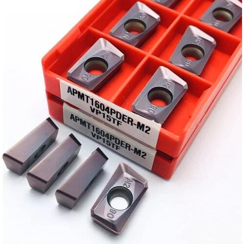 APMT1604 M2 VP15TF Carbide End Milling Tool CNC Milling Insert APMT1604PDER M2 VP15TF Turning Insert