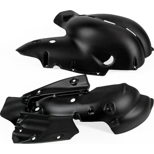 Motorcycle Carbon Fiber Exhaust Cover Heat Shield Cowl Guard Matt For Ducati Panigale V4 V4S 2018 2019