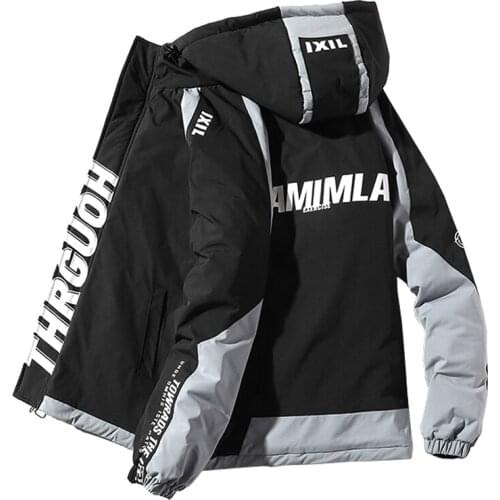 Fad Men Winter Jacket And Coats Casual Warm Hooded Coats Mens Vogue Outwear Windbreaker Thicken Parkas Overcoats