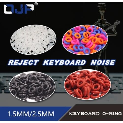 110pcs Keycaps O Ring Seal Switch Sound Dampeners For Cherry MX Keyboard Damper Replacement Noise Reduction Keyboard O-ring Seal