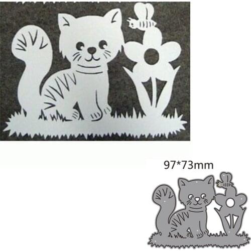 Metal cutting dies cut die mold Animal cat decoration Scrapbook paper craft knife mould blade punch stencils