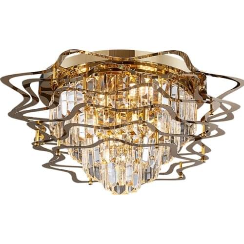 New Modern Crystal Chandelier For Ceiling Luxury Living Room Bedroom Cristal Light Fixture Home Decor Indoor Lighting Fixtures