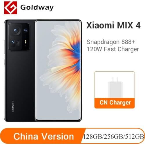 China Version Xiaomi MIX 4 5G Mix 4 Smartphone Snapdragon 888+ 120W Fast Charge 20MP Under Screen Camera 120Hz Fullview Display