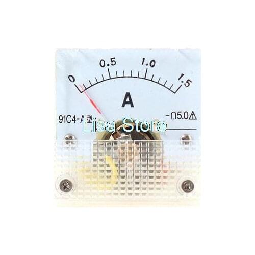 45*45mm Panel Meter 91C4 Screw On Type DC1.5A Current Panel Meter Gauge