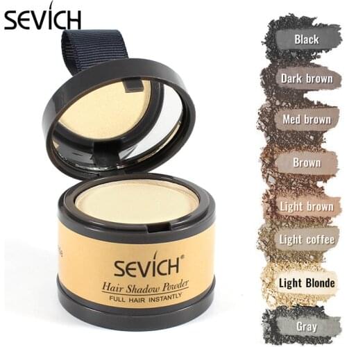 Sevich Light Blonde Color Hairline Shadow Powder Instantly Root Cover Up 4g Hair Fluffy Powder Hair Concealer Coverag Make up