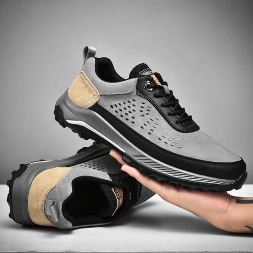 Luxury leather mens sports shoes breathable outdoor handmade mens Oxford casual shoes zapatillas homebre chaussure homeme38-44