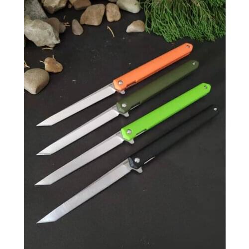 M 390 Folding Knife, EDC Portable Quick-Opening Little Knife,Outdoor Fishing Barbecue,Home Use Fruit Knife,Office Unpacking Tool