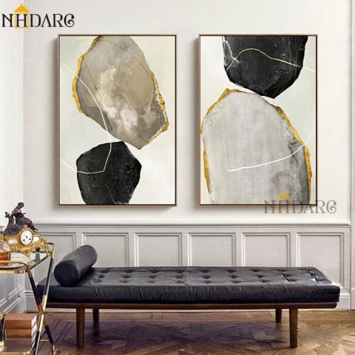 Modern Simple Color Block Abstract Decoration Canvas Print Painting Poster Art Wall Pictures for Living Room Hotel Home Decor