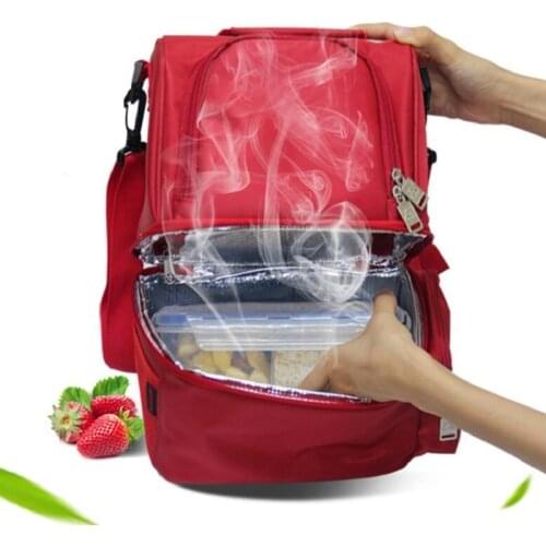 USB Multi-function Heating 12L Picnic Bags Lunch Basket Portable Insulation Backpack Ice Lunch Box Double layer Package