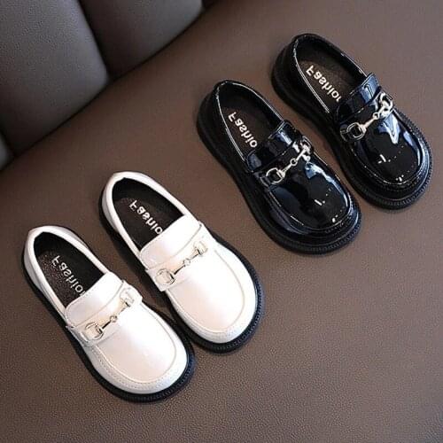 2021 Spring Childrens High Quality Boys Girls School Shoes Wedding Party Shoes Kids Shoes For Girl England Boys Leather Shoes