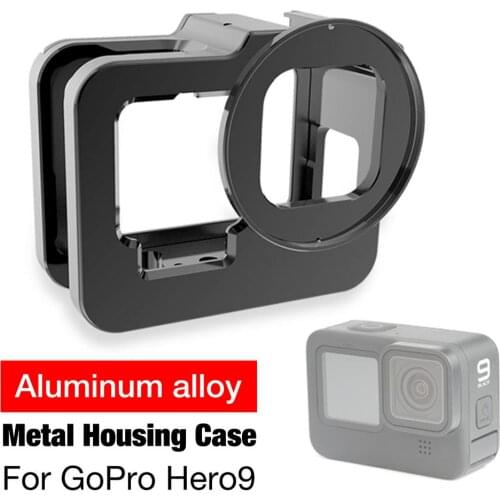 Aluminum Alloy Case For GoPro Hero 9 Protective Frame Case Housing Cover Vlogging Frame Accessories Kit For Go Pro 9 Accessories