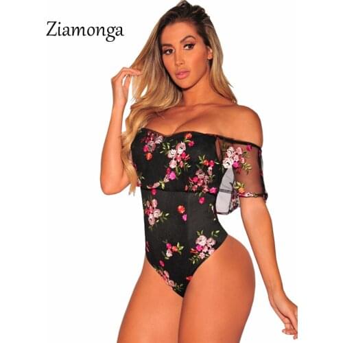 Женские боди с открытыми плечами Ziamonga China At AliExpress