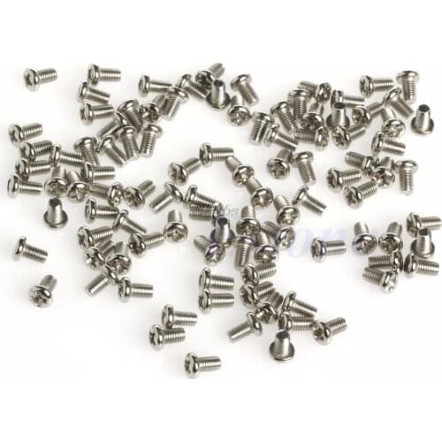100pcs Metric M3x5mm Phillips Pan Head Screw for 2.5" HDD SSD DVD-ROM Motherboard T25 Drop ship