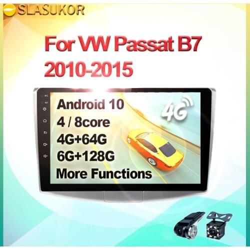 6+128G For VW Volkswagen Passat B7 B6 CC 2010-2015 Android Auto Canbus 4G Multimedia Video Car Radio Navigation GPS DVD No 2din