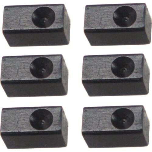 6 Pieces Electric Guitar Tremolo Bridge Saddle Insert Lock String Blocks