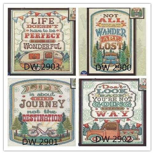 76-DW 2900 2901 2902 2903 counted cross stitch package flower aida 22ct 25ct 18ct 14ct 11ct cloth people kit embroidery