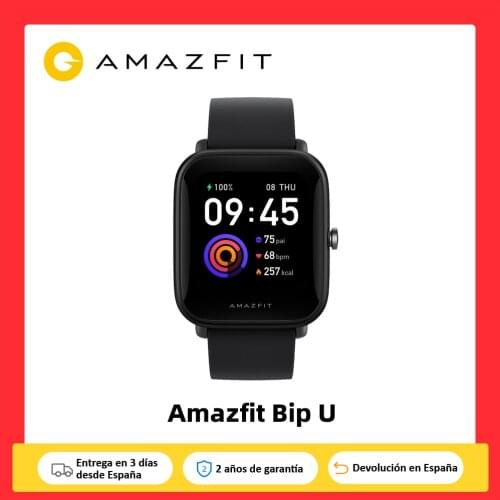 Amazfit BIP U,Smartwatch (Bluetooth smart watch GPS ceramic bezel light weight sport Android IOS)[Global version]