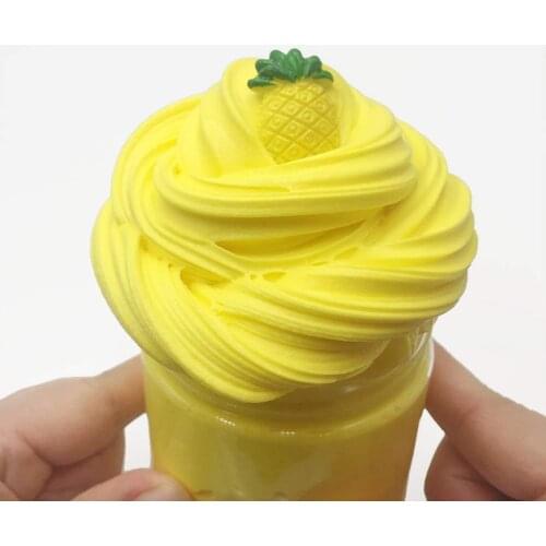 Kids Adult Solid Color Soft Clay DIY Crafts Fluffy Slime Cloud Slime Plasticine Mud Stress Reliever Toy