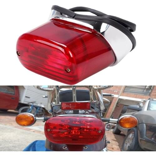 For Yamaha XV250 XV400 Virago Motorcycle Brake Stop Indicator ABS Red Motorbike Tail Rear Light Lamp