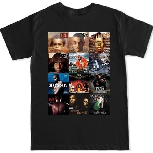 NAS ALBUM COVERS Hip Hop Rap Tee T Shirt