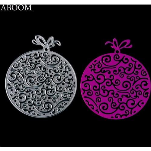ABOOM Hot 1PC Round Gift Packing Metal Carbon Steel Die Cut Embossing Folder Scrapbooking Cutting Dies Kid Play Card DIY Mold