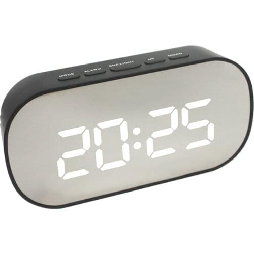 Multi-function Electronic Clock LED Digital Alarm Clock Bedside Clock Large Digits Display Battery Operated