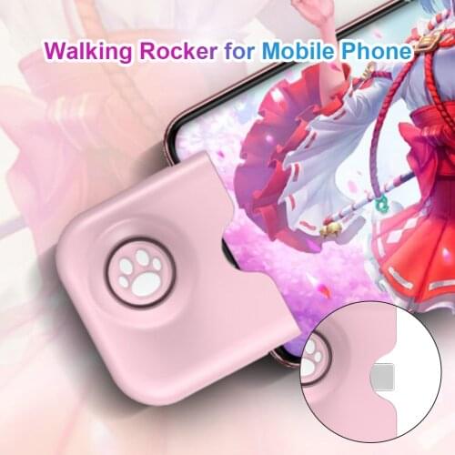 Mobile Game Controller with USB C Port for Android Phone Smartphone Tablet Gamepad Power Pass Through Charging Pink White