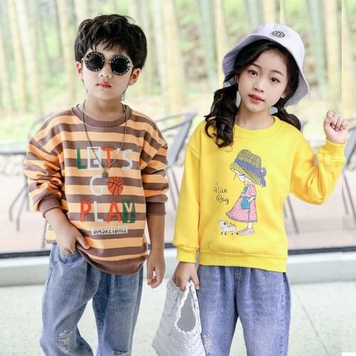 Fashion Children Clothing Boys Girls Sweatshirts Winter Long Sleeve Cartoon Hoodies Kids Fleece Sweatshirt Tops Outwear Costume