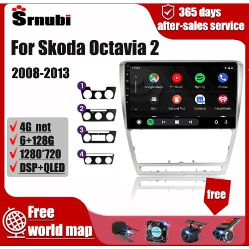 For SKODA Octavia 2 2007-2014 2 din Android Car Radio Multimidia Video Navigation Stereo Unit audio speakers carplay accessories