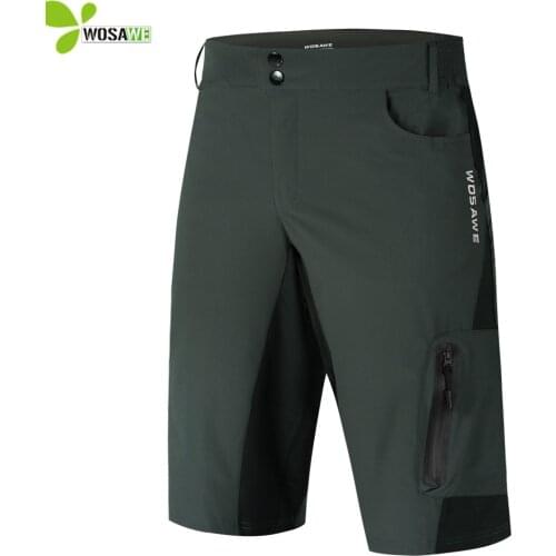 WOSAWE Mens Cycling Shorts Summer Outdoor Sports Rain Dirty Resistance Breathable Bicycle Downhill Bike Racing MTB Underpants
