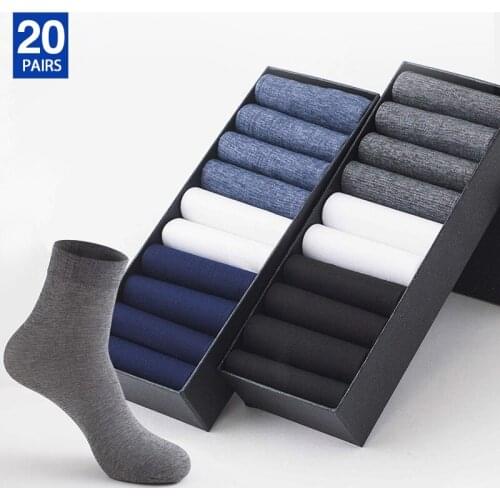 5Pairs 10Pairs 20PairMen Cool Summer Socks Business Casual Breathable Thin Socks Bamboo Male High Quality Socks Ultra-thin Meias