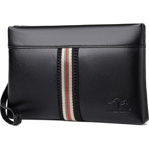 New Design Mens Day Clutch Soft Envelop Bag Big Capacity Handbag Messenger Bag Male Travel Bag Casual Tote