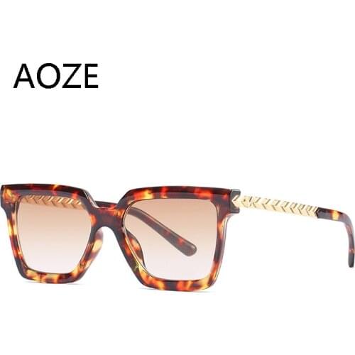 AOZE 2021 Cute sexy retro Square sunglasses women High Quality vintage Fashion sun glasses female lunette de soleil femme UV400