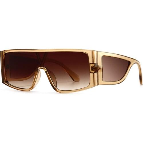 Classic Fashion Square Sunglasses Men Women Luxury Brand Designer Retro Flat Top Big Frame Sun Glasses For Male UV400 Goggle