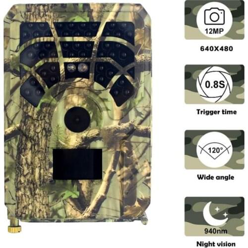 PR300A Hunting Camera 12MP 1080P 120 Degrees PIR Sensor Wide Angle Infrared Night Vision Wildlife Trail Thermal Imager Video Cam