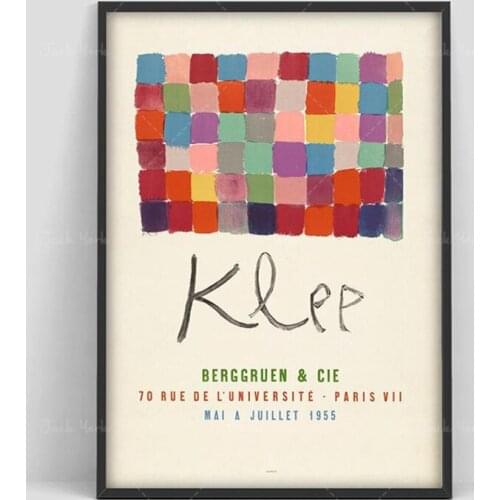 Poster, Art Print, Bergrunen & Cie poster, exhibition poster, Modern Minimalist, Klee Wall Art, Wa