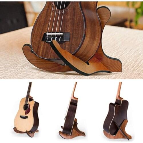 1Pc Ukulele Holder Stand Guitar Ukulele Stand Wooden Accessories Part Guitarra Display Strings Stand Instrument Sale Musica D5T1