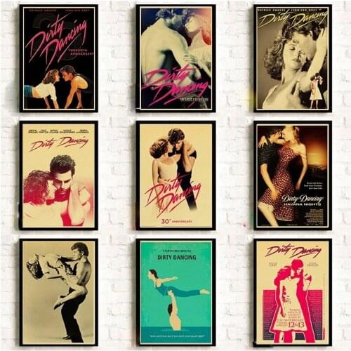 Popular Movie Dirty Dancing Retro Style Canvas Painting Posters and Prints Wall Art Pictures Living Room Home Decor Cuadros