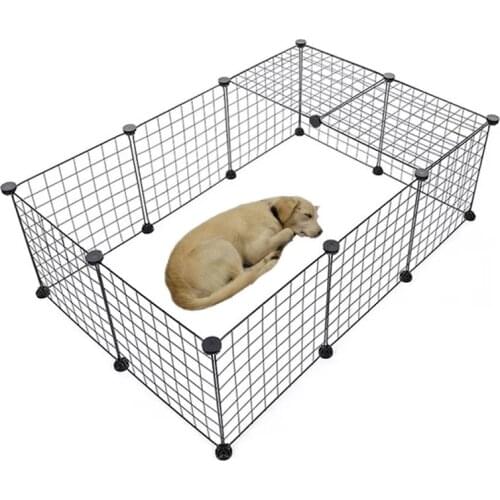 Portable Pet Playpen Heavy Duty Foldable Dog Exercise Fence With Door For Cat Puppy Rabbits Portable Suit Outdoor Indoor
