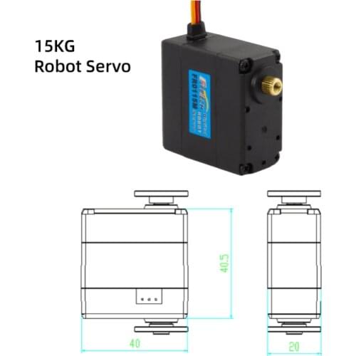 FEETECH 15KG Metal Gear Digital Double Shaft Servo For Arduins DIY Robot Arm FR0115M